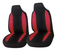 For Peugeot 107 C1 for Aygo for Mazda Coprisedili anteriori con schienale alto universali 2 pezzi Cuscini protettivi for sedili auto(2pcs red)