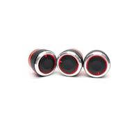 For Peugeot 206 207 2006-2011 Air Conditioning AC Knobs Switch Heat Control Buttons Car Mouldings Cover Trim Interior 3 Pieces Set Strisce Decorative Auto Aria Condizionata