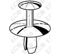 For Peugeot 407 Kit 50 pz Rivetto in Plastica Nero Fissaggio per Cofano Motore