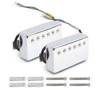 For pickup for chitarra Humbucker Aln-ico 2 con copertura in ottone, divisione della bobina, cavo a 4 bobine 7,5K, 8,6K(Neck and Bridge)