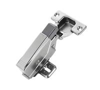 For porte Finitura in nichel Regolazione automatica Ammortizzatore tampone Braccio dritto Cerniera a sovrapposizione completa Cerniera tampone(Middle bend)