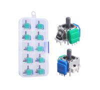 For PS4 TMR Hall Effect Joystick Magnetic Resistance Electromagnetic Joystick Gaming Controller 3D Joystick 10-Piece Set