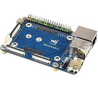 for Raspberry Pi Compute Module 4 IO Board,Mini Base Board (A) Lite Version with Standard CM4 Socket and Color-Coded Raspberry Pi 40PIN GPIO Header Onboard CSI/DSI/FAN/HDMI/USB/RJ45 Connectors