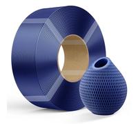 For ricarica filamento PETG for Cr-eality 1,75 mm Filamento for stampante 3D Filamento da 1 kg su bobina riutilizzabile in alluminio Precisione dimensionale ±0,03 mm(Tran-Blue)
