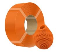 For ricarica filamento PETG for Cr-eality 1,75 mm Filamento for stampante 3D Filamento da 1 kg su bobina riutilizzabile in alluminio Precisione dimensionale ±0,03 mm(Orange)