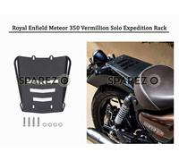 For Royal Enfield Meteor 350 Vermillion Solo Expedition Rack/Plate (2021-2024)