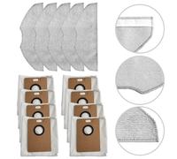 For RV30 MAX Plus,RV20 MAX Plus Robot Vacuum Cleaner, 5 Mop Pads 8 Dust Bags