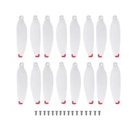 For S116 Brushless Obstacle Avoidance Remote Drone Aerial Quadcopter Accessori Lame a spirale 16 pezzi(16PCS White)