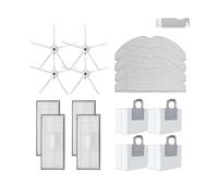For S8 PLUS S8+ S8 Pro Ultra Robot aspirapolvere Spazzola laterale principale Mop Filtro Hepa Sacchetto for la polvere Accessori for spazzole rotanti (Color : Set 12)