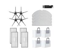 For S8 PLUS S8+ S8 Pro Ultra Robot aspirapolvere Spazzola laterale principale Mop Filtro Hepa Sacchetto for la polvere Accessori for spazzole rotanti (Color : Set 11)