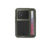 For Samsung Galaxy A53 Love Mei Metal Shockproof Waterproof Dustproof Protective Phone Case with Glass