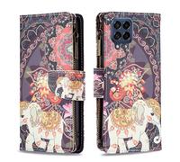 For Samsung Galaxy Note20 10 M53 A82 A54 A42 A35 Luxury Zipper Wallet Phone Case