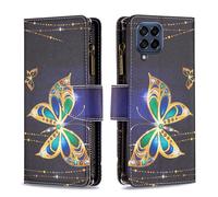 For Samsung Galaxy Note20 10 M53 A82 A54 A42 A35 Luxury Zipper Wallet Phone Case