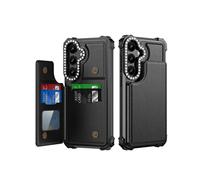 (For Samsung Galaxy S24 5G, Black) Diamond Horizontal Card Bag Leather Phone Case