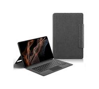 For Samsung Galaxy Tab S8 Ultra Leather Case+Touchpad Bluetooth Keyboard