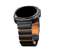 For Samsung Galaxy Watch 8 Series/Ultra 47mm Banda titanio metallo silicone(BlackO-Titanium,For watch 8 40MM)