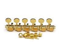 For SAP-HUE 6 Inline 1:15 Accordatori for corde con blocco for chitarra Meccaniche for accordatura con bloccaggio for chitarra vintage Teste for chitarra elettrica o acustica(Gold)