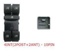 For Seat Ibiza 06.2008>03.2018 Pulsanti Alzacristalli Porta Ant. Sx 4 Int 10pin