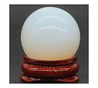 For sfera di pietra mista naturale sfera di quarzo naturale massaggio manuale sfera di cristallo accessorio for decorazioni for la casa Feng Shui 30mm Cristalli Reiki (Color : Opalite)