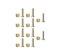 For-shimano Bh90 / Bh59 Olive And Connector Insert for Hydraulic Brake Hose(silver+gold)(10pcs)