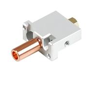 For stampante 3D FL-SUN V400, ugello hotend, testina di stampa, blocco termico in ottone, gola, parti dell'estrusore placcate in rame