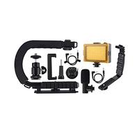 For Steadycam U-Grip Stabilizzatore for fotocamera con impugnatura a forma di C W/h Adattatore for morsetto for telefono con testa a treppiede(Full set)