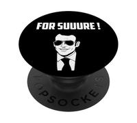 For Sure Emmanuel Macron Meme PopSockets PopGrip Adesivo