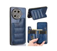 (For Tecno Camon 30S / Camon 30S Pro, Blue) Cow Pattern Sewing Card Bag Phone Case