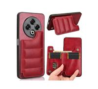 (For Tecno Spark 30 4G, Red) Cow Pattern Sewing Card Bag Phone Case