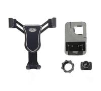 For Tesla Model S 2012-2021 Or Model X 2016-2021 Plastic Alloy Black Car Bracket Mobile Phone Holder Air Vent Mount Stand 1 Set TY