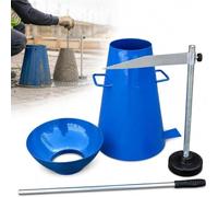For Test Cono Riduzione Calcestruzzo, Cono Riduzione Ferro Carichi Pesanti | Con Cono In Ferro, Asta Compressione, Righello Misurazione, Imbuto Piastra Base, For Test Accurati Lavorabilità Calcestruzzo
