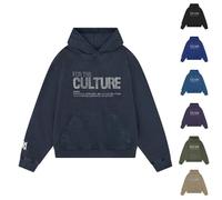For The Culture Sweat à Capuche Femme Homme Pull Crystal Baggy Sweatshirt à Capuche Imitation Diamants Femmes Hommes Chaude Pull Sport Mode Hip Hop Jumper Casual Cadeau Polar Polaire Hiver Printemps
