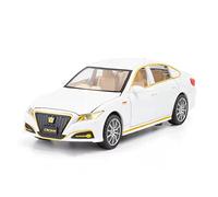 For Toyota 1 32 Crown In Lega Modello Auto Simulazione Controllo Della Forza Suono Collezione Regalo Giocattolo Leggero Macchinine Mini Auto(White)