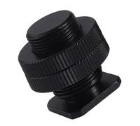 For treppiede for fotocamera, supporto for microfono, adattatore for slitta a contatto caldo con clip antiurto in metallo da 5/8" a 1/4"