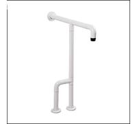For vasca da bagno, barra for abiti for disabili, corrimano for WC a forma di T, supporto sicurezza antiscivolo, maniglia, bianco(White)