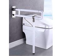 For vasca da bagno, maniglioni pieghevoli for, maniglione di sicurezza ribaltabile for con impugnatura, barra WC antiscivolo for disabili e anziani(White,75Cm)
