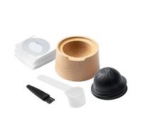 For Vertuo Capsule Kit coperchio sigillante in foglio di alluminio Accessori caffè Rack riempimento riutilizzabile in legno((4-rolls) 12x40mm-E)