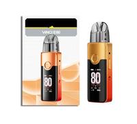 For VOOPPOO VINCI E80 Kit Built-in 3000mAh Battery With 5ML VINCI E Cartridge 0.3/0.6ohm support MTL (Mouth To Lung) and DTL - No Nicotine,No liquid