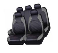For VW for Golf for Variant VIII VI V IV III for Wagon for Estate Seat Covers, PU Leather Full Set Nonslip Cushion Protectors for Front Rear Seats(A/9pcs Set Grey)