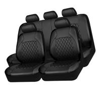 For VW for T-Roc for SUV for R-Line for A11 9PCS Car Seat Covers Faux Leather Full Set 2017-2023, Compatible Front Rear Seat Protectors(A Black)