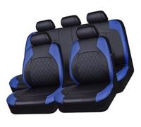 For VW for T-Roc for SUV for R-Line for A11 9PCS Car Seat Covers Faux Leather Full Set 2017-2023, Compatible Front Rear Seat Protectors(D Blue)