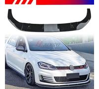 FOR VW GOLF MK7 GTI TDI TSI GTD 2013-2016 FRONT SPOILER LIP SPLITTER GLOSS BLACK