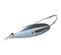 For Weedless FOR FLUTTER Spoon Esca da pesca rivestita in rame argento oro (64 mm x 22 mm, 14 g, argento 3/0
