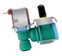 For Whirlpool, Kenmore e KitchenAid, gruppo elettrovalvola di ingresso dell'acqua for frigoriferi, sostituzione, collegamento da 1/4 di pollice a 3/8 di pollice(W10238100)