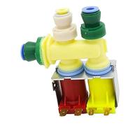 For Whirlpool, Kenmore e KitchenAid, gruppo elettrovalvola di ingresso dell'acqua for frigoriferi, sostituzione, collegamento da 1/4 di pollice a 3/8 di pollice(W10341320)