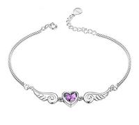 for Women, Wings Adjustable Friendship Cuff, Womens Link Charm 925 Strands Chains with Extension for Women And Girls