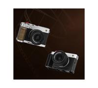 For X-E5 Camera Wood Hand Grip Handle Aluminum Base X-E5 Grip L-Plate L-Shaped Cold Shoe Grip Accessory Silver