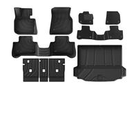 For X3 For X4 2018-2024 (NOT 2025) TPE Floor Mats & Cargo Liner, All Weather 2nd Row Backrest Trunk Mat(10PCS Full Set)