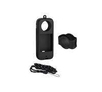 For X4 Air X3 Silicone Protective Case Soft Body Cover with Lens Guards Cap Scratch-Resistant Accessory Black