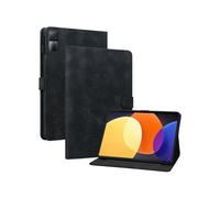 (For Xiaomi Redmi Pad 10.61, Black) Lily Embossed Leather Tablet Case